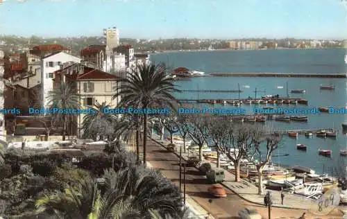 R157851 Golfe Juan. Vue sur le Port et Juan les Pins. RP