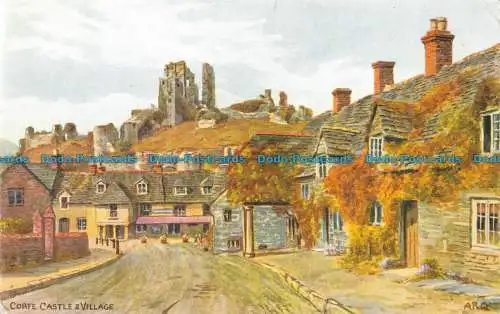 R156490 Corfe Castle and Village. Lachs