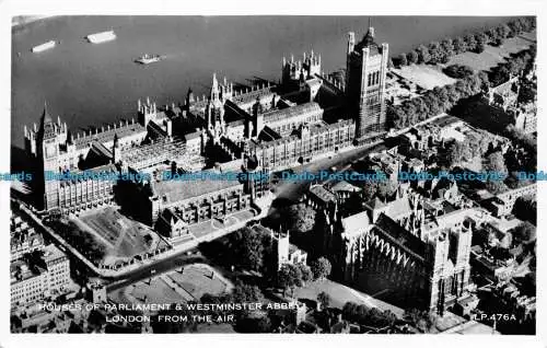 R157888 Houses of Parliament und Westminster Abbey. London aus der Luft. Lansdow