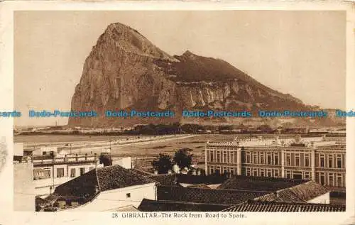 R157411 Gibraltar. The Rock from Road to Spain. L. Roisin