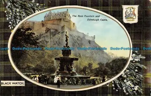 R156514 The Ross Fountain and Edinburgh Castle. Philco