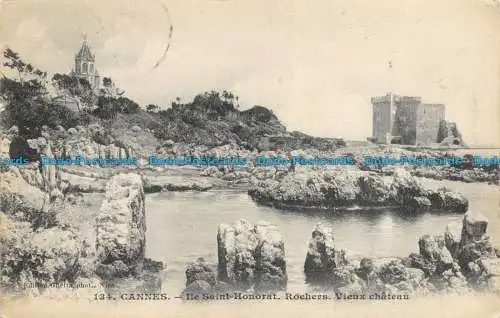 R156522 Cannes. Ile Saint Honorat. Rochers. Vieux Chateau. Giletta. 1911