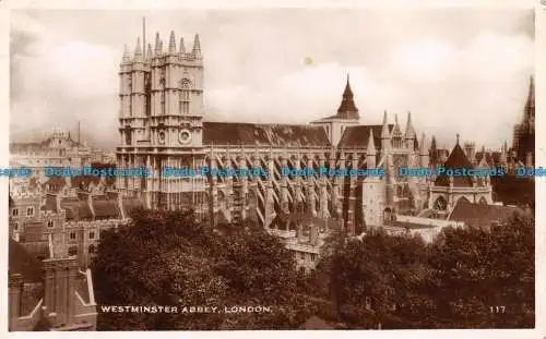 R156528 Westminster Abbey. London. Excel. RP. 1934