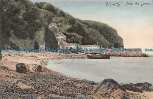 R157921 Clovelly vom Strand entfernt. Frith