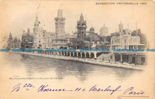 R157442 Pavillons Etrangers vu du Pont de l Alma