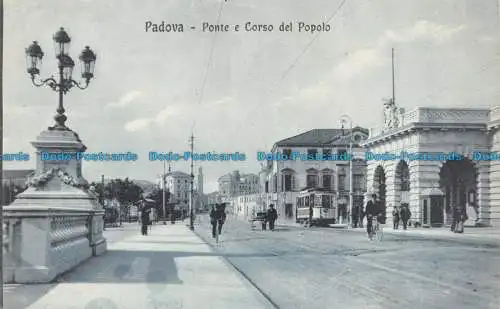 R156979 Padova. Ponte e Corso del Popolo