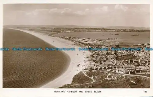 R156985 Portland Harbour und Chesil Beach. J. J. Hobbs. Wessex. RP