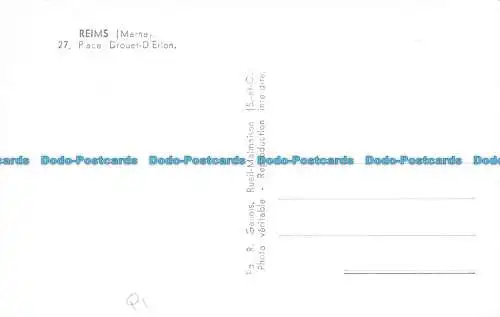 R157482 Reims. Platz Drouet D Erlon. RP