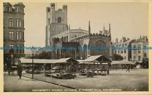 R158543 Universitätskirche und Marktberg. Cambridge