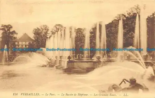 R157012 Versailles. Le Parc. Le Bassin de Neptune. Les Grandes Eaux. LL. Nr 156