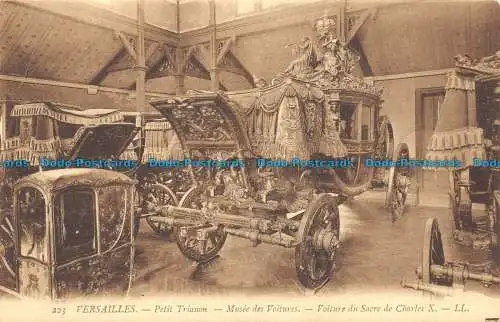 R157014 Versailles. petit Trianon. Musee des Voitures. Voiture du Sacre de Charl