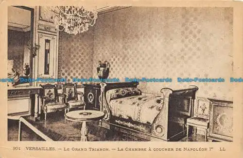 R157016 Versailles. Le Grand Trianon. La Chambre a Coucher de Napoleon Ier. LL.