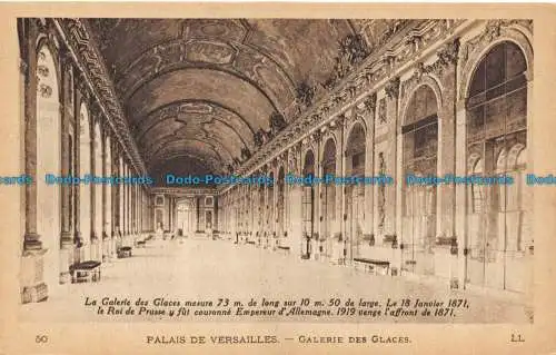 R157018 Palais de Versailles. Galerie des Glaces. LL. Nr 50