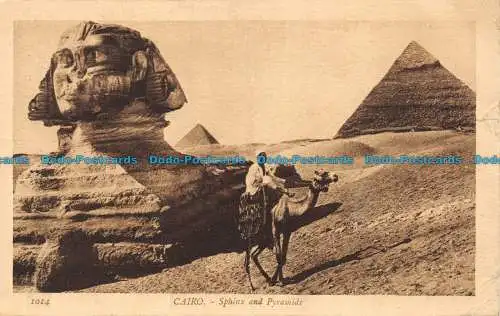 R158004 Kairo. Sphinx und Pyramiden. Lehnert und Landrock