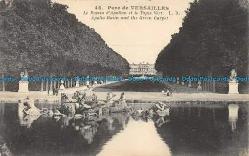 R157025 Parc de Versailles. le Bassin d Apollon et le Tapis Vert. L.R. No 46. 1