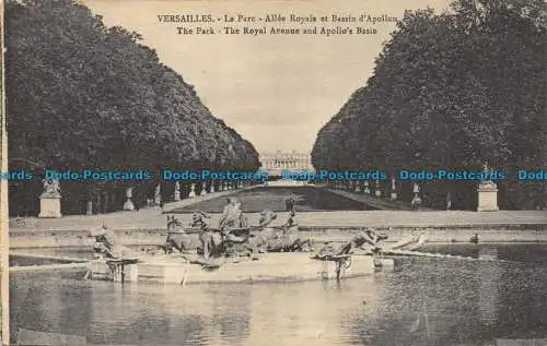 R157026 Versailles. Der Park. Die Royal Avenue und das Apollos-Becken. Cosse. 1924