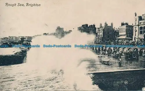 R157532 Rough Sea. Brighton. Valentinstag. 1912