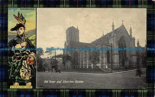 R157057 Alter Turm und Kirchen. Dundee. Scotch Design. Ideal. 1919