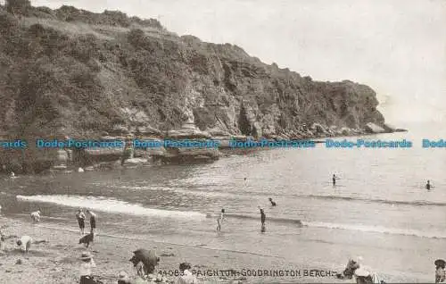 R157585 Paignton. Goodrington Beach. Photochrom. Sepiaton. Nr 44083