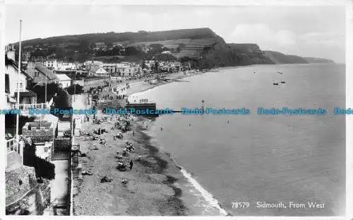 R158640 Sidmouth aus Westen. Frith. Nr 78579. RP. 1931