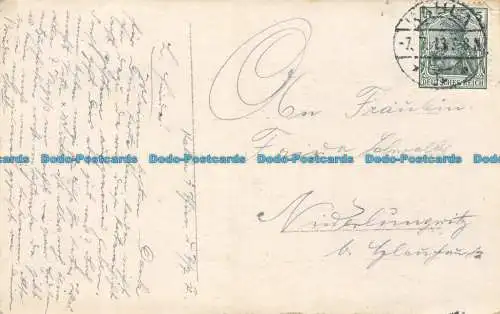 R157595 Alte Postkarte. Drei Männer