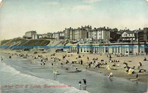 R661611 Bournemouth. West Cliff and Sands. M.J.R