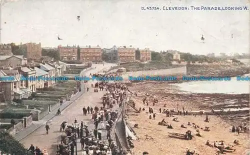 R669077 Clevedon. Die Parade. W. Photochrom aussehen. Serie Celesque. 1924