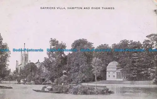 R669079 Hampton und die Themse. Garricks Villa