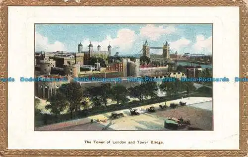 R667822 The Tower of London und Tower Bridge. H.B. Serie