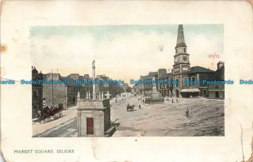 R668360 Selkirk. Marktplatz. W.R. und S. Zuverlässige Serie. 1911