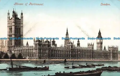 R669112 London. Houses of Parliament. Postkarte