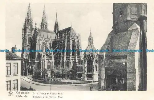 R668372 Ostende. L Eglise S.S. Pierre et Paul. Nels. Antony