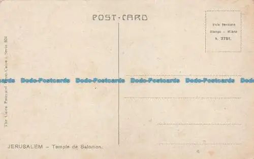 R667857 Jerusalem. Bügel von Salomon. Cairo Postcard Trust. Serie 804