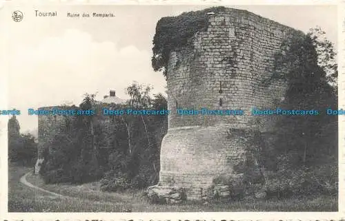 R668403 Tournai. Ruine des Remparts. C. Bouret. Nels