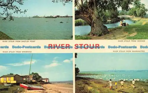 R667885 River Stour. River Stour von Shotley Point. River Stour von Dedham. F.