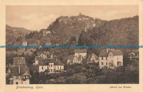 R667072 Blankenburg. Harz. Schloss von Westen. C. Greve