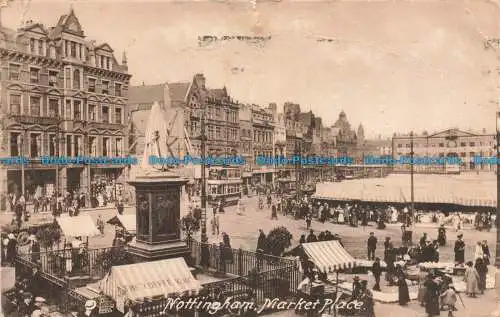 R669154 Nottingham. Marktplatz. F. Frith. 1923