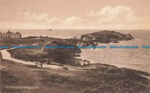 R669155 Newquay. Die Landzunge. Postkarte. 1913