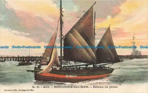 R669158 Boulogne sur Mer. Bateau de Peche. Stevenard