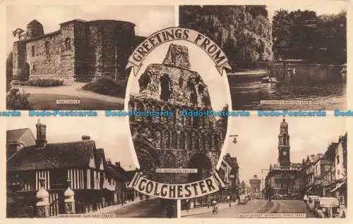 R667897 Grüße aus Colchester. Das Schloss. St. Botolphs Priory. M. und L. Nat