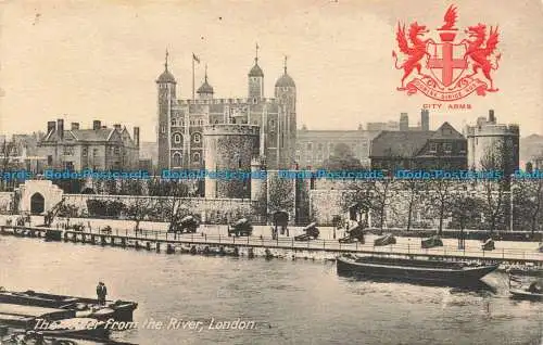 R667929 London. Der Turm vom Fluss. stecken. Wappenansicht. Serie 2174