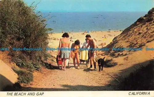 R669214 California. The Beach and Gap. Saphir Karte. 1977