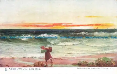 R667139 Wo Welle und Ufer aufeinandertreffen. The Restless Ocean. stecken. Oilette. Postkarte 6