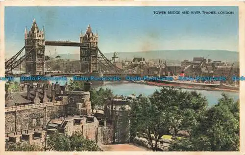 R667977 London. Tower Bridge und Themse. Nr. 176. 1956