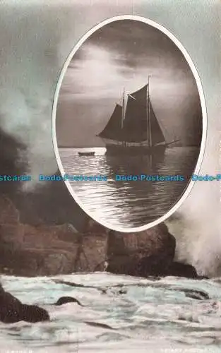 R669247 Rough Sea. Segelboot. Rotary Photographic Series