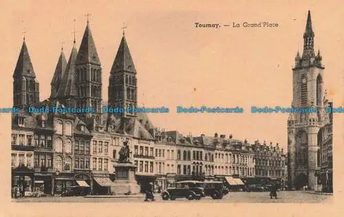 R668514 Tournay. La Grand Place. Belge