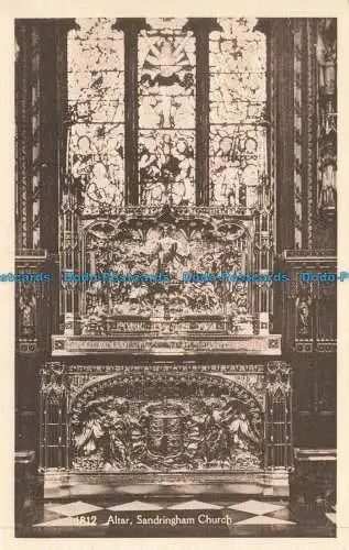 R669259 Sandringham Church. Altar. H. Coates