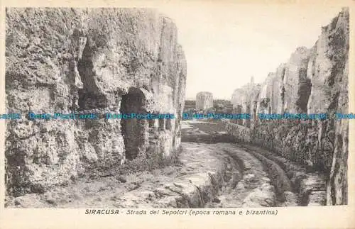 R668534 Siracusa. Strada dei Sepolcri. Epoca Romana e Bizantina. Rametta Fiume V