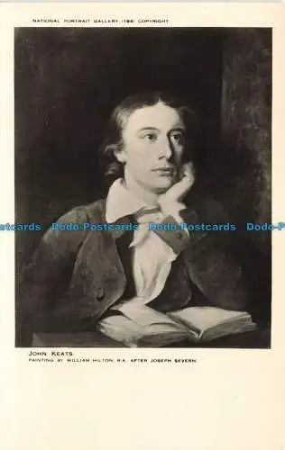 R669292 John Keats. National Portrait Gallery. B. Matthews. William Hilton. R.A