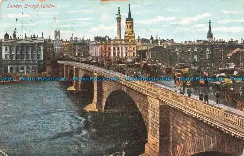 R668872 London. London Bridge. Postkarte